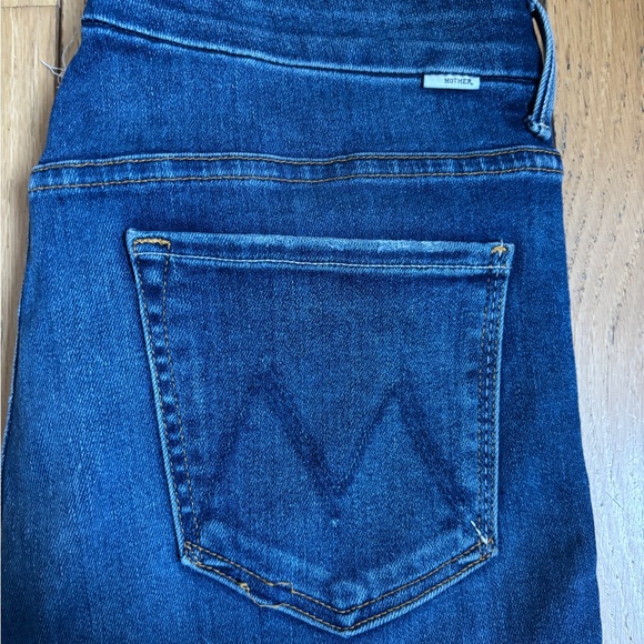 Mother The Dazzler Fray High-rise Slim-straight Jeans - Picture 2 of 8